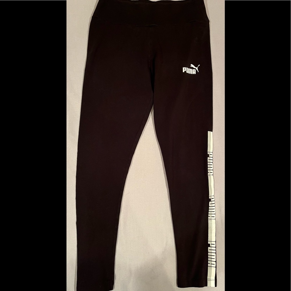 PUMA Black leggings size M lightly worn